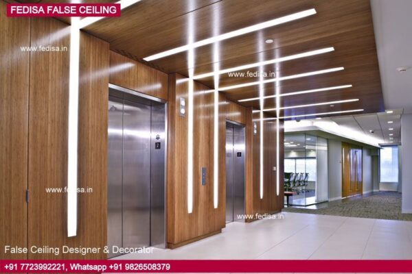 False Ceiling Design With Mdf Jali Modern Main Hall Fall Ceiling Design Ceiling Design For Hall With Two Fans