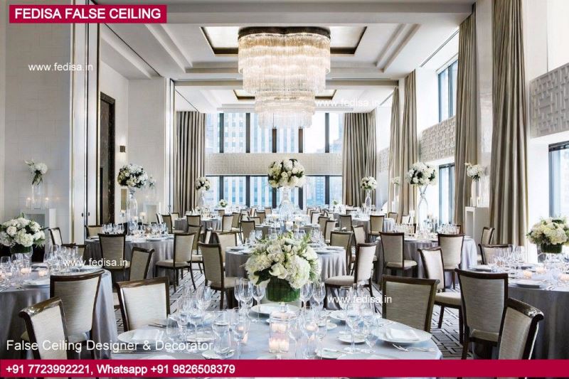 Chhat Ki Pop Dining Hall Pop Design False Ceiling Pop