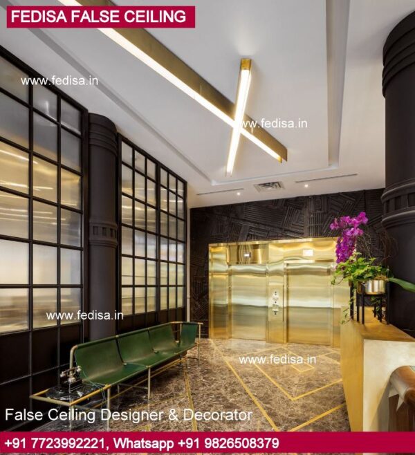 Home Piopi Dining Hall Pop Design False Ceiling Pop