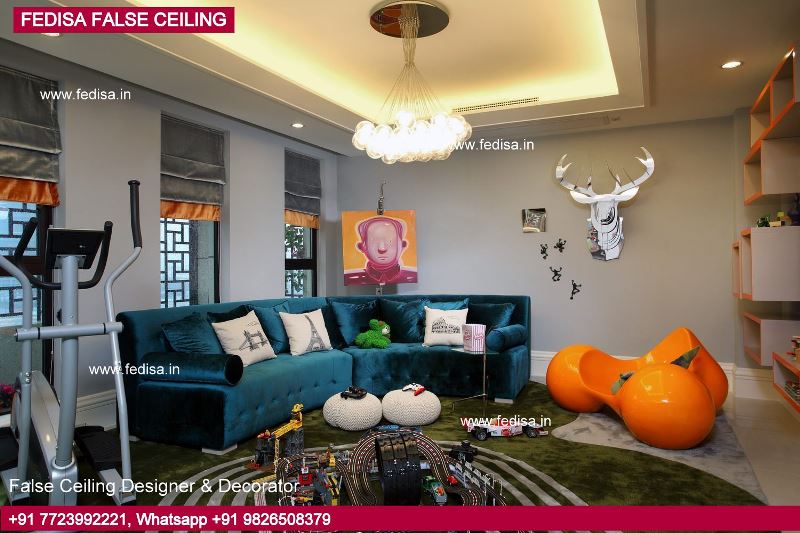 Room Fall Ceiling Dining Hall Pop Design False Ceiling Pop