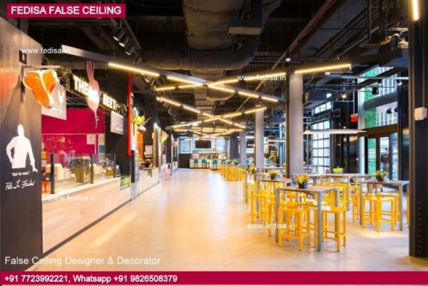 Hall Ceiling Decoration Dining Hall Pop Design False Ceiling Pop