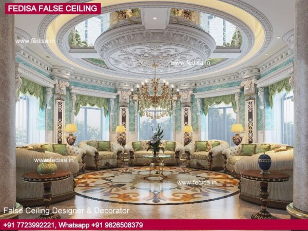 228 Unique Ceiling Design Ideas, Ceiling Cement Design Big Hall Ceiling Design