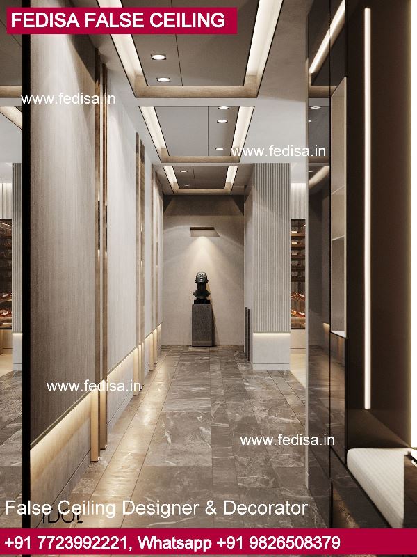 346 Unique Ceiling Design Ideas, Cement Ceiling Flower Design Ceiling Plus Minus Design