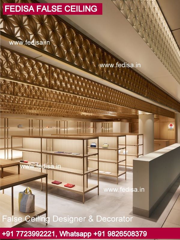 417 Unique Ceiling Design Ideas, Dining Table Pop Design Corridor False Ceiling