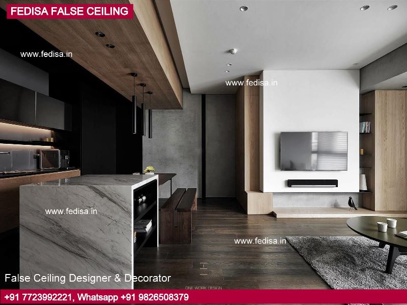 565 Unique Ceiling Design Ideas, False Ceiling Designs For Living Room In Flats False Ceiling Design For Small Bedroom With Fan