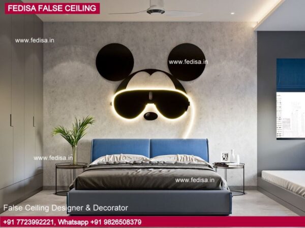 Latest Fall Ceiling Design For Bedroom, Gypsum Roof Design Guest Room Ceiling Design
