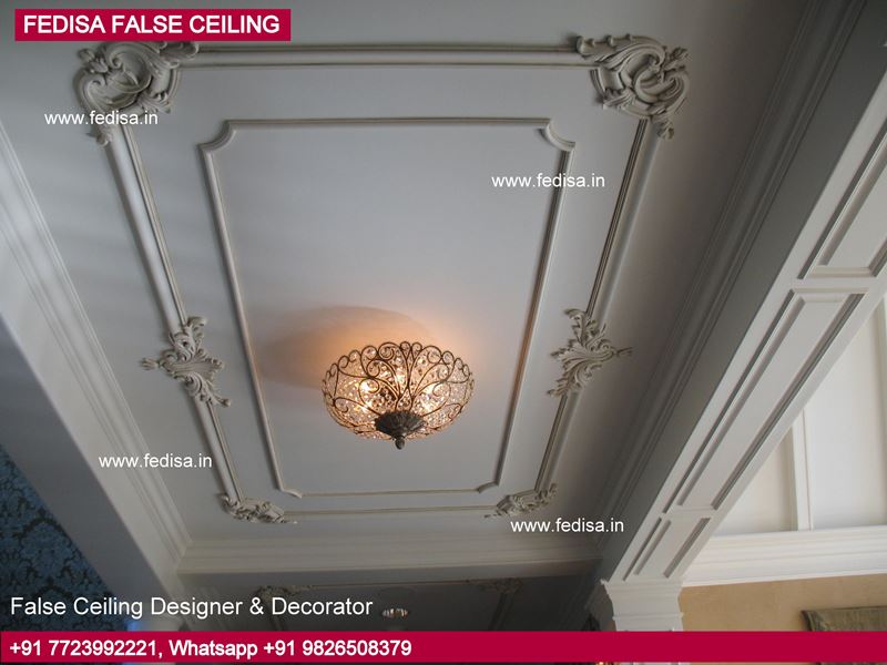 Latest False Ceiling Design For Living Room, Home Hall Ceiling Design Hall Pop Design With Two Fans