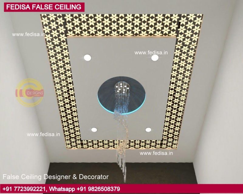 Latest Gypsum Ceiling Design, Pop For Ceiling Ke Design Pop Double Fan Design